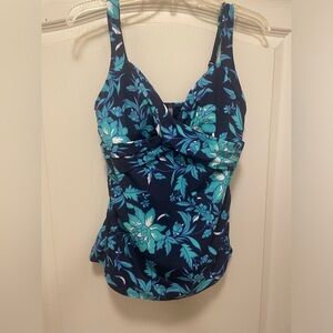 Lands End Tankini Top Size 10